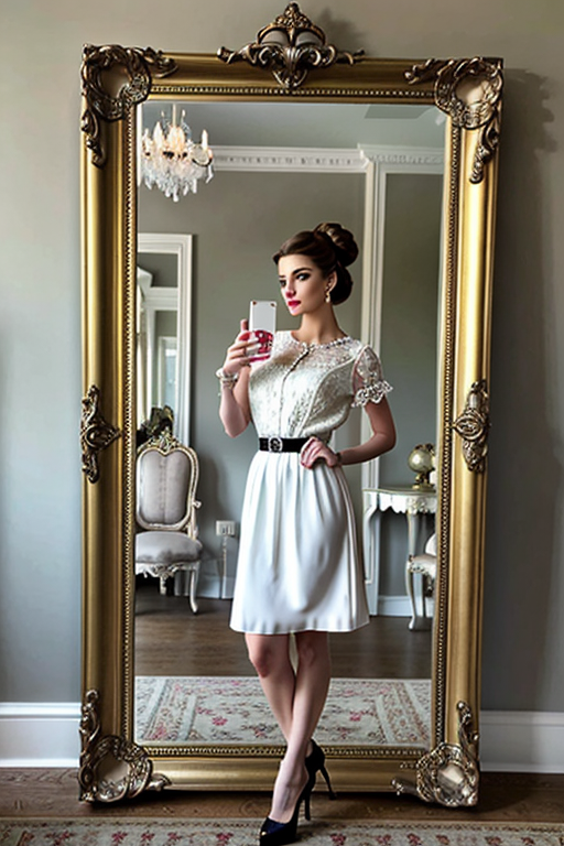 aesthetic mirror selfie girl quotes